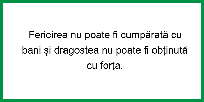 Fericirea Nu Poate Fi CumpÄratÄ Cu Bani Wawlist